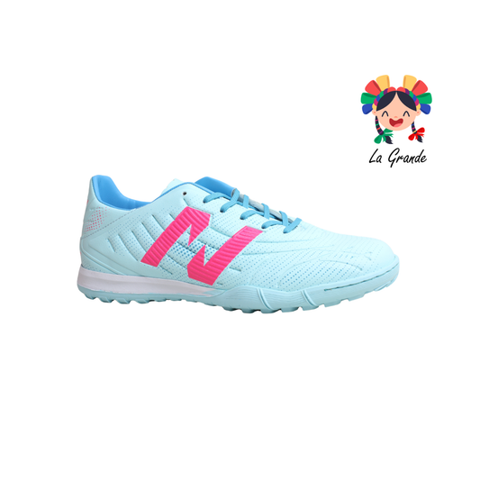 3105 UNION Azul Perla Tqza Fiu Sint Tenis de Fútbol Rápido para Caballero