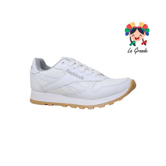3108 RADDOCK Bco Bco Ambar Sint Tenis Casual para Dama, Joven y Caballero