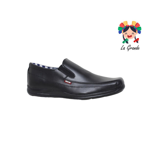 310 MAXI WELL Negro Piel zapato Casual para Caballero