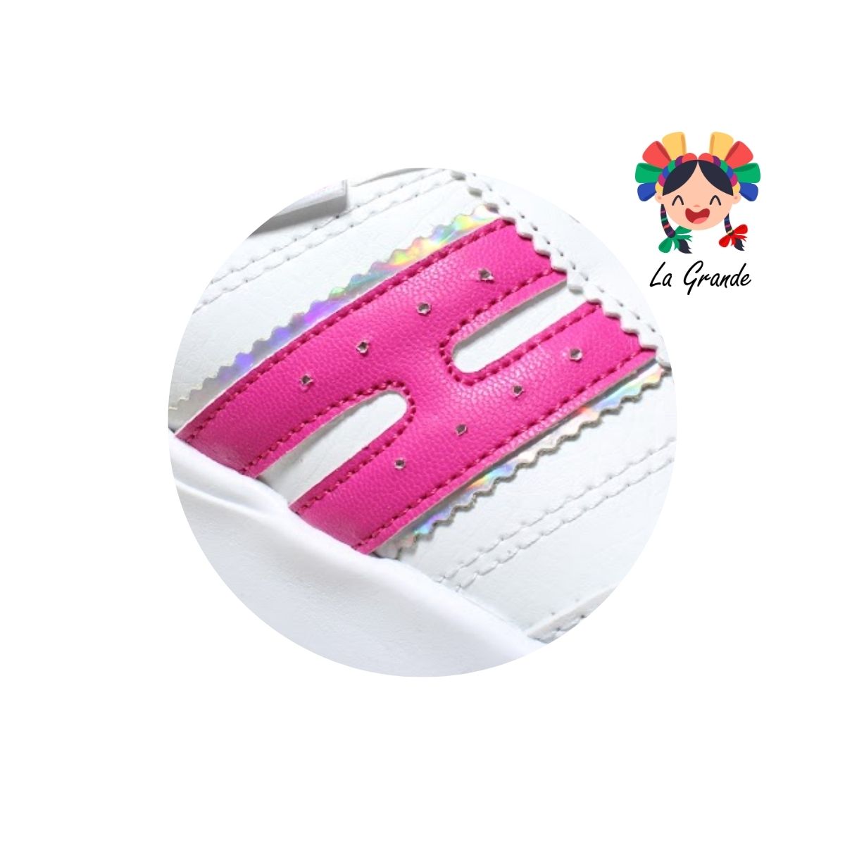 310 TORONTO Blanco Fiusha Sintético Tenis Casual para Dama y Joven
