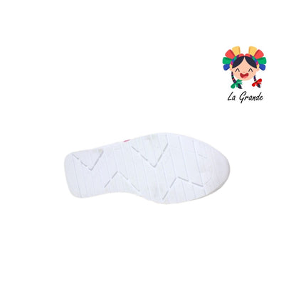 310 TORONTO Blanco Fiusha Sintético Tenis Casual para Dama y Joven