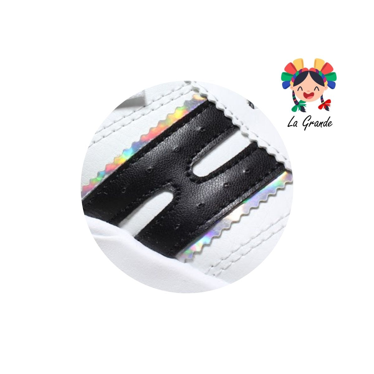 310 TORONTO Blanco Negro Sintético Tenis Casual para Dama y Joven