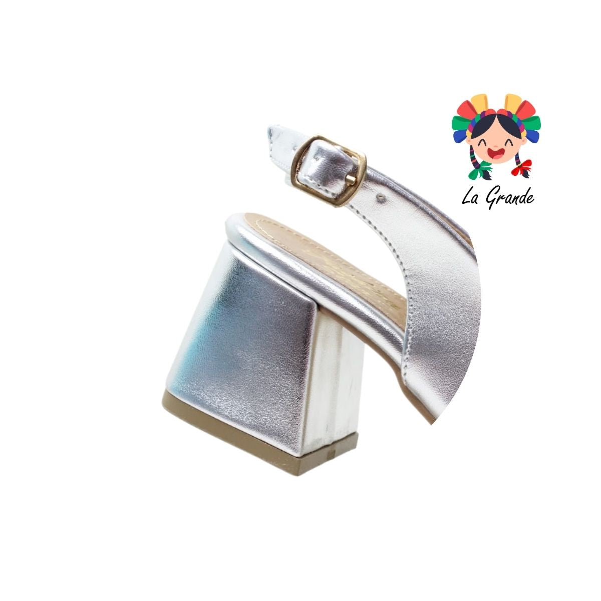 3125 FASHION STAR Plata Cabra Zapatilla Casual para Dama