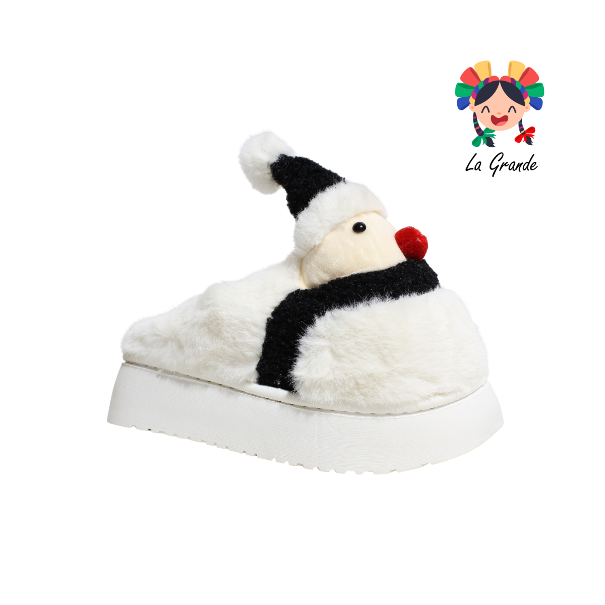 HH-00314 MT Multicolor Muñeco Gorrito Pantufla Afelpada para Dama y Joven