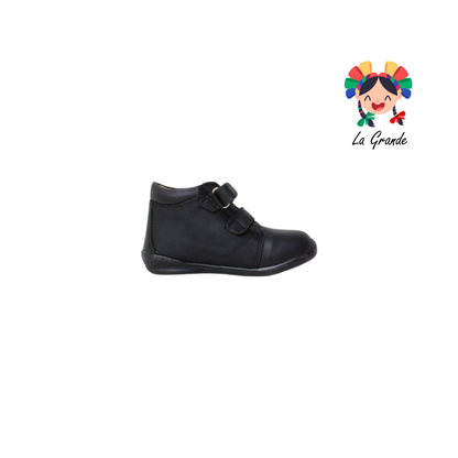 3134 DOGI Negro Piel Zapato Casual para Bebé