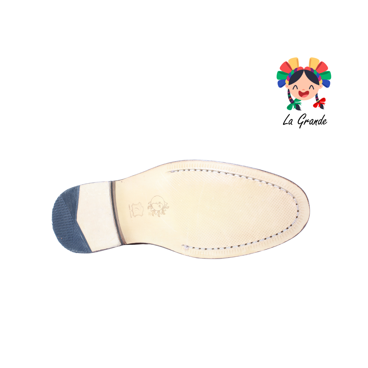 313 GIOVANNI Miel Piel Atanado Zapato de Vestir con Suela de Cuero para Caballero