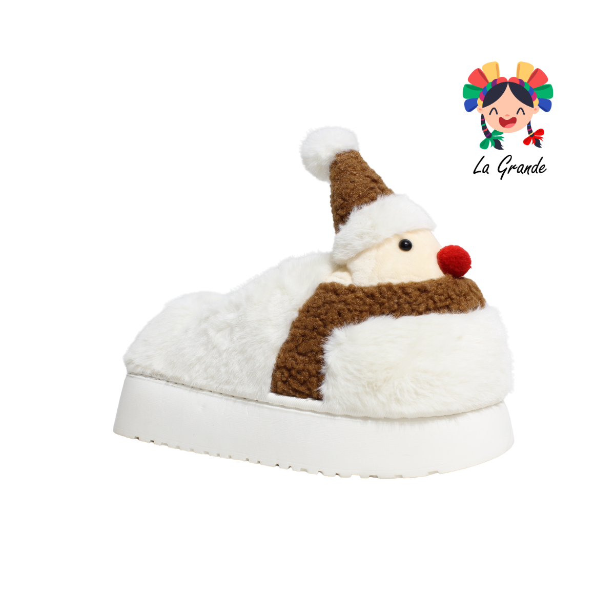 HH-00314 MT Multicolor Muñeco Gorrito Pantufla Afelpada para Dama y Joven