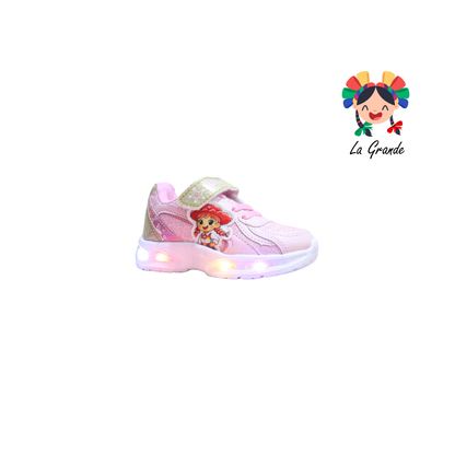 3147 BF Jesi LUX-10 Rosa Rosa Tenis Casual con Luz Led para Bebe y Niña