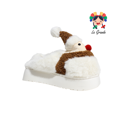HH-00314 MT Multicolor Muñeco Gorrito Pantufla Afelpada para Dama y Joven