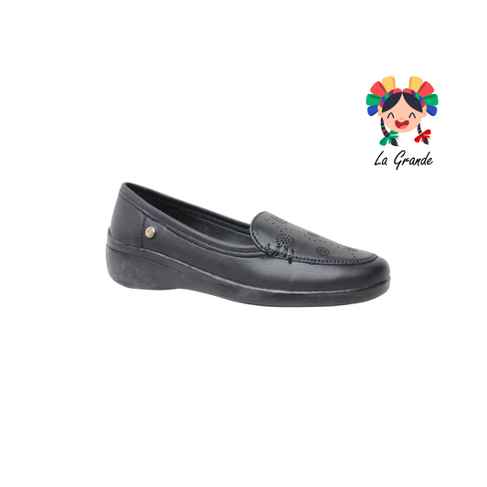 9414 ETNIA Negro Cabra Zapato Casual para Dama