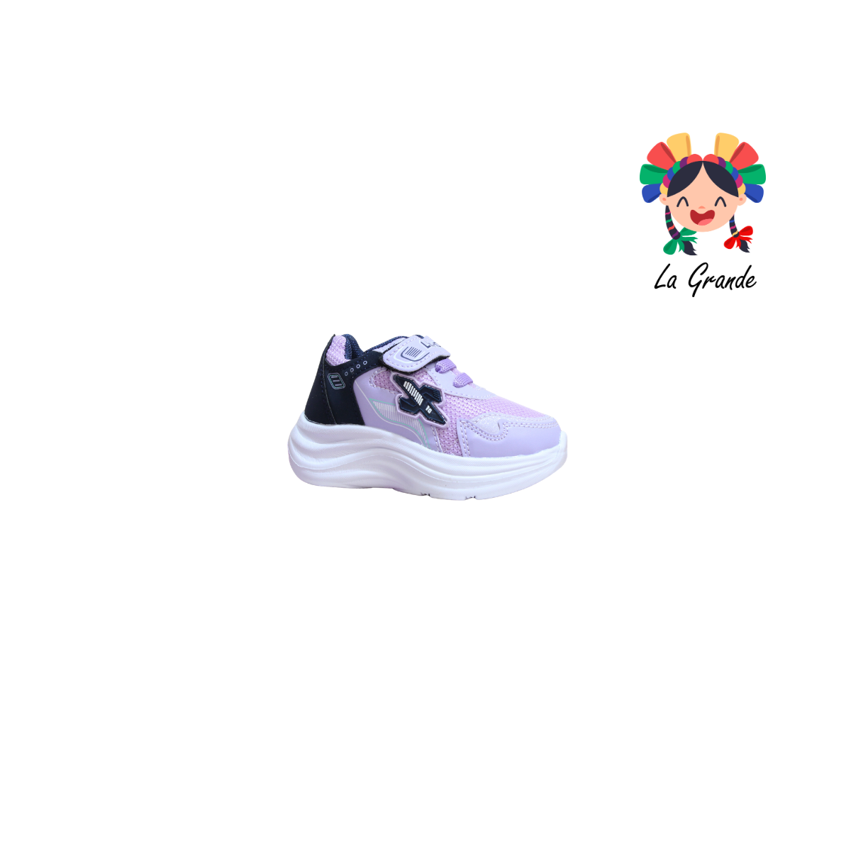 3153 LUX-10 Lila Marino Tenis Casual para Bebé
