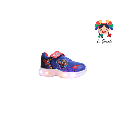3153 BF Spider LUX-10 Rey Rojo Tenis Casual con Luz Led para Niño