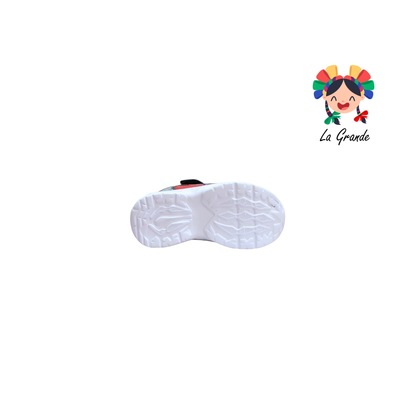 3153 BF Spider LUX-10 Rojo Negro Tenis Casual con Luz Led para Niño