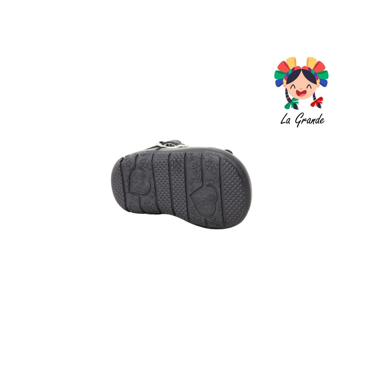317 CORAJITO Negro Piel Zapato Escolar para Bebé