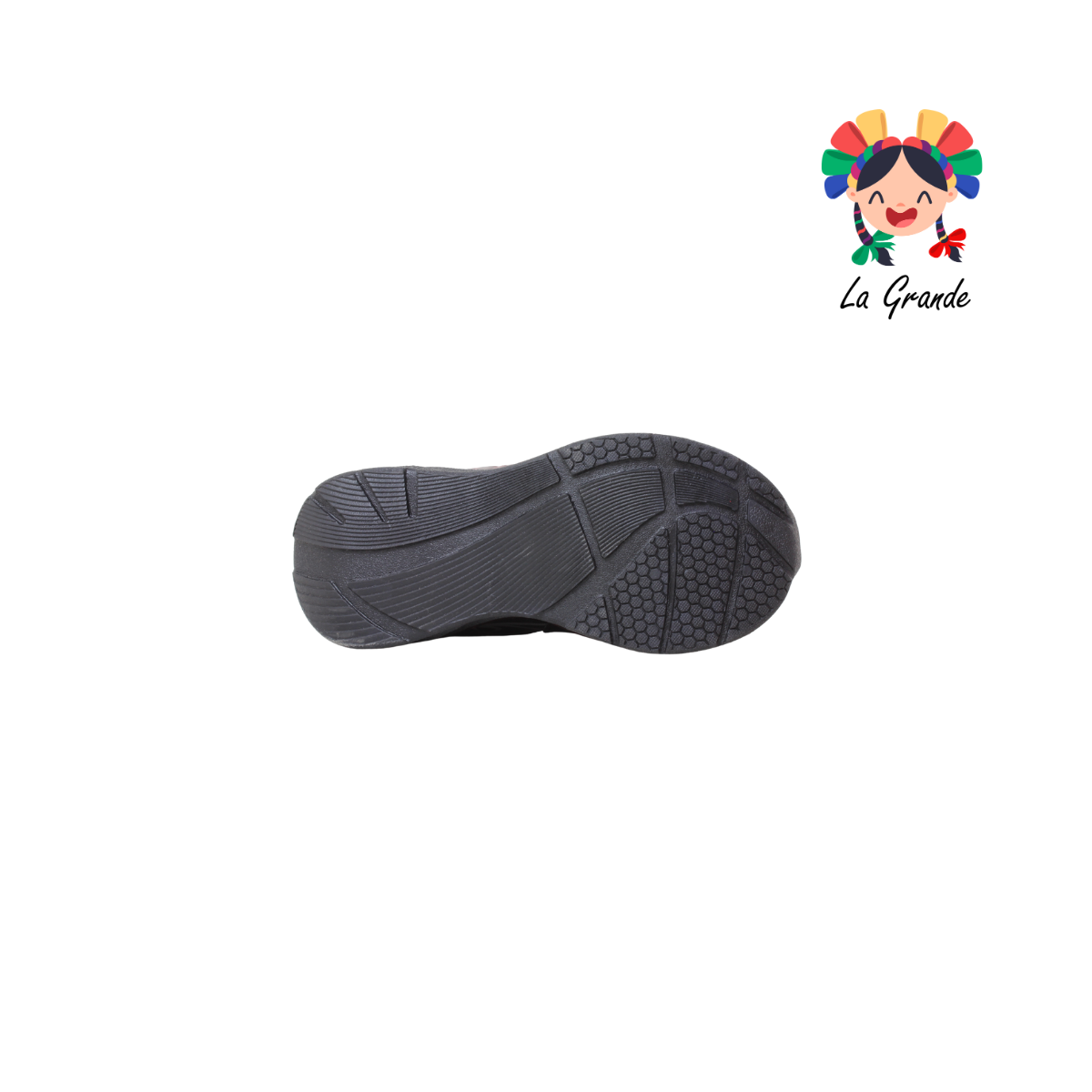 1727 KINGS-LU Negro Rojo Sintético Tenis Casual con Luz Led para Niño