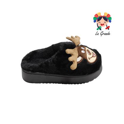 HH-00303 MT Multicolor Reno Pantufla Afelpada para Dama y Joven