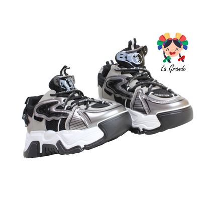 301B FOSUM Gris Oscuro Sint Tenis Casual para Dama