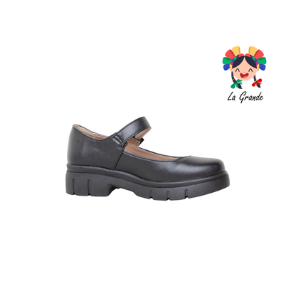 114 MIG NACEREM Negro Sintético Zapato Escolar para Dama