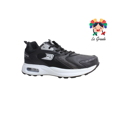 176 BOOST Negro Blanco Tenis Deportivo de Válvula para Caballero
