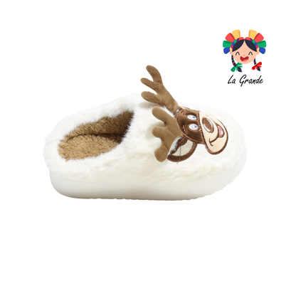 HH-00303 MT Multicolor Reno Pantufla Afelpada para Dama y Joven