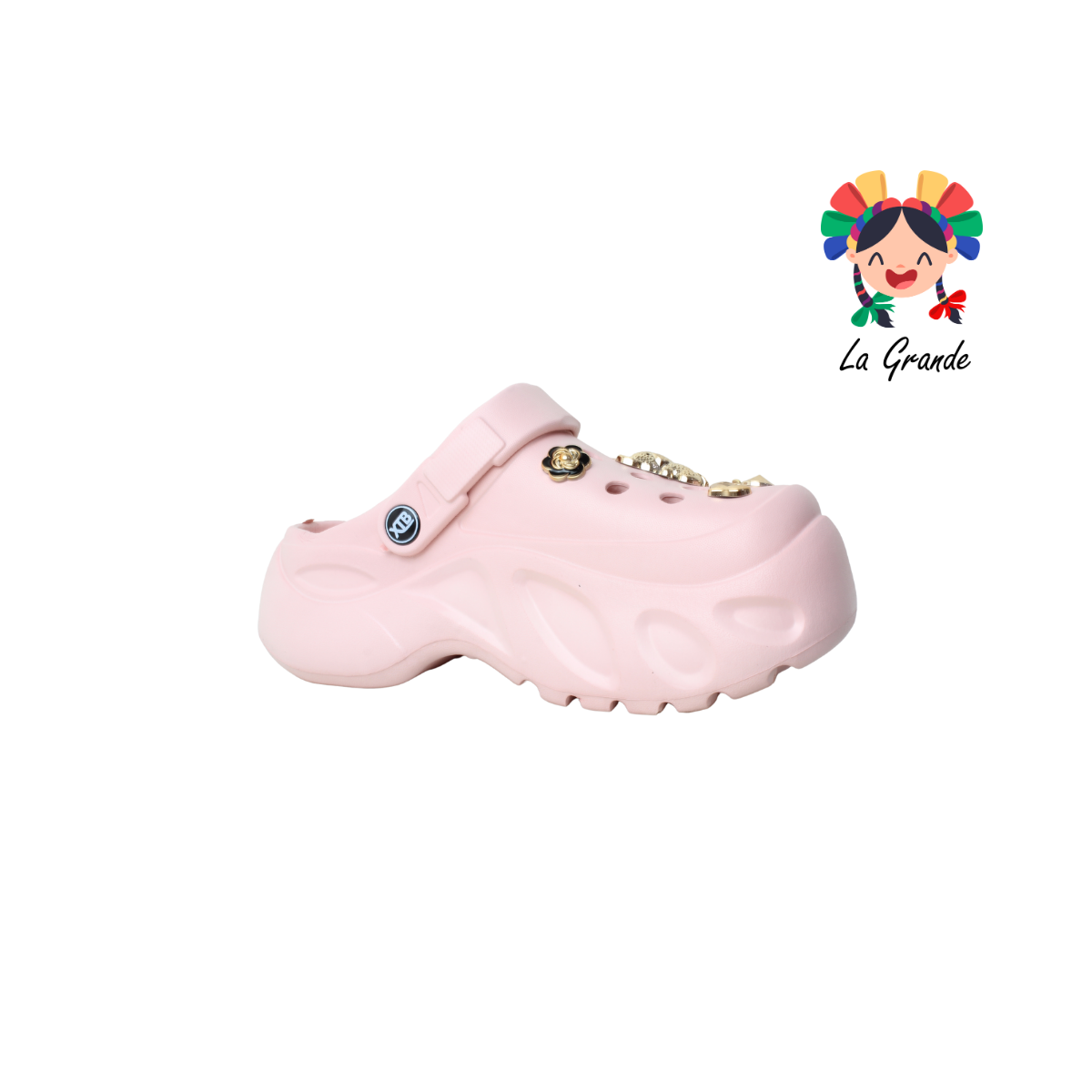 2306 XTB Multicolor Sintético Sandalia de Playa o Baño con Plataforma para Dama