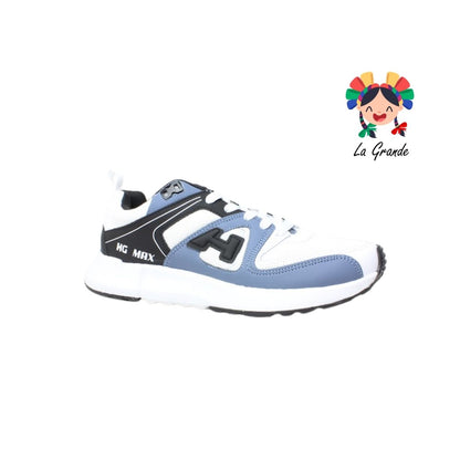 322 H-GROSS Blanco Negro Denim Tenis Deportivo para Caballero