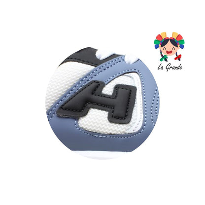 322 H-GROSS Blanco Negro Denim Tenis Deportivo para Caballero