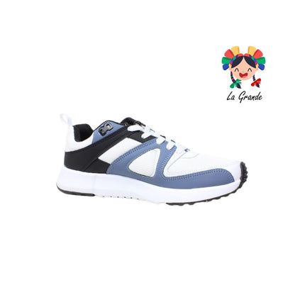 322 H-GROSS Blanco Negro Denim Tenis Deportivo para Caballero