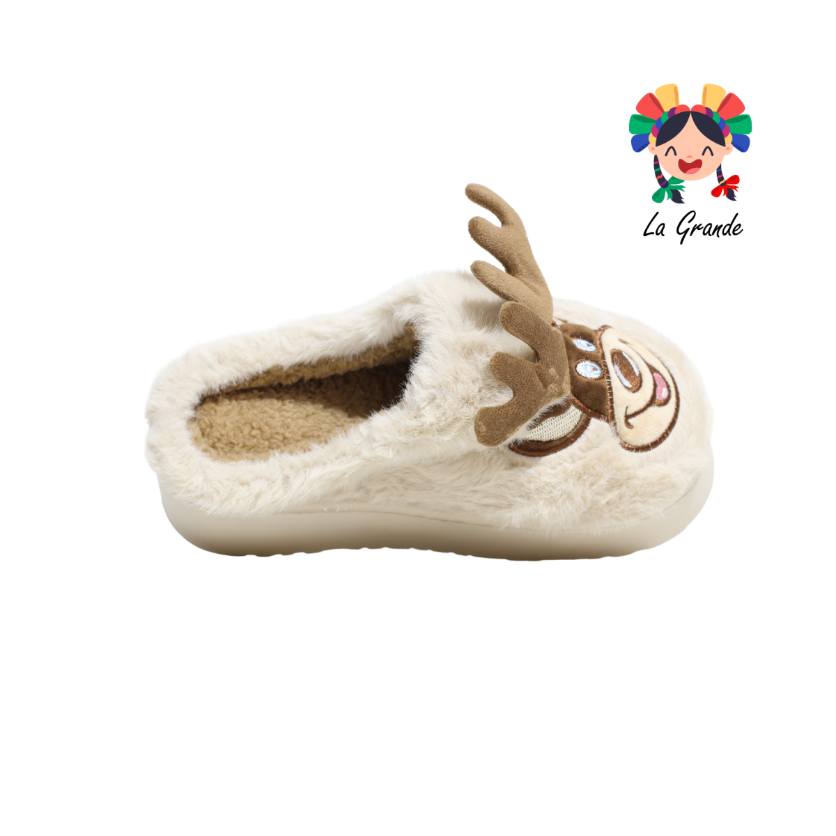 HH-00303 MT Multicolor Reno Pantufla Afelpada para Dama y Joven