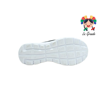 3236 ROKINO Negro Blanco Tenis Deportivo para Joven y Dama