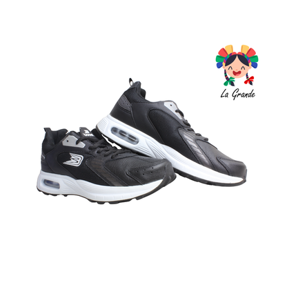 176 BOOST Negro Blanco Tenis Deportivo de Válvula para Caballero