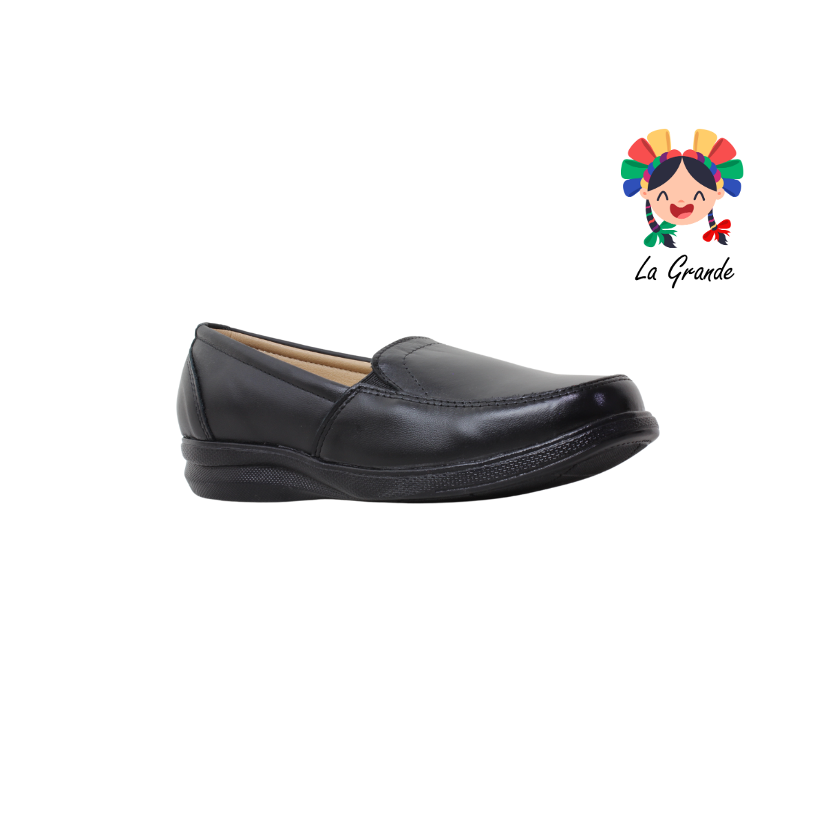 501 DULCE DAMITA Negro Piel Zapato Casual para Dama