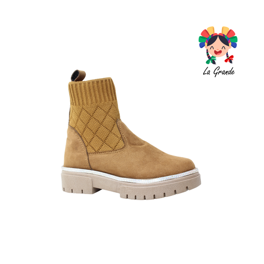 325 WENDY Melle Durazno Calcetin Bota Casual para Niña