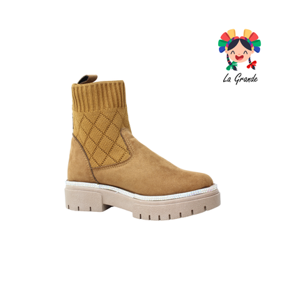 325 WENDY Melle Durazno Calcetin Bota Casual para Niña