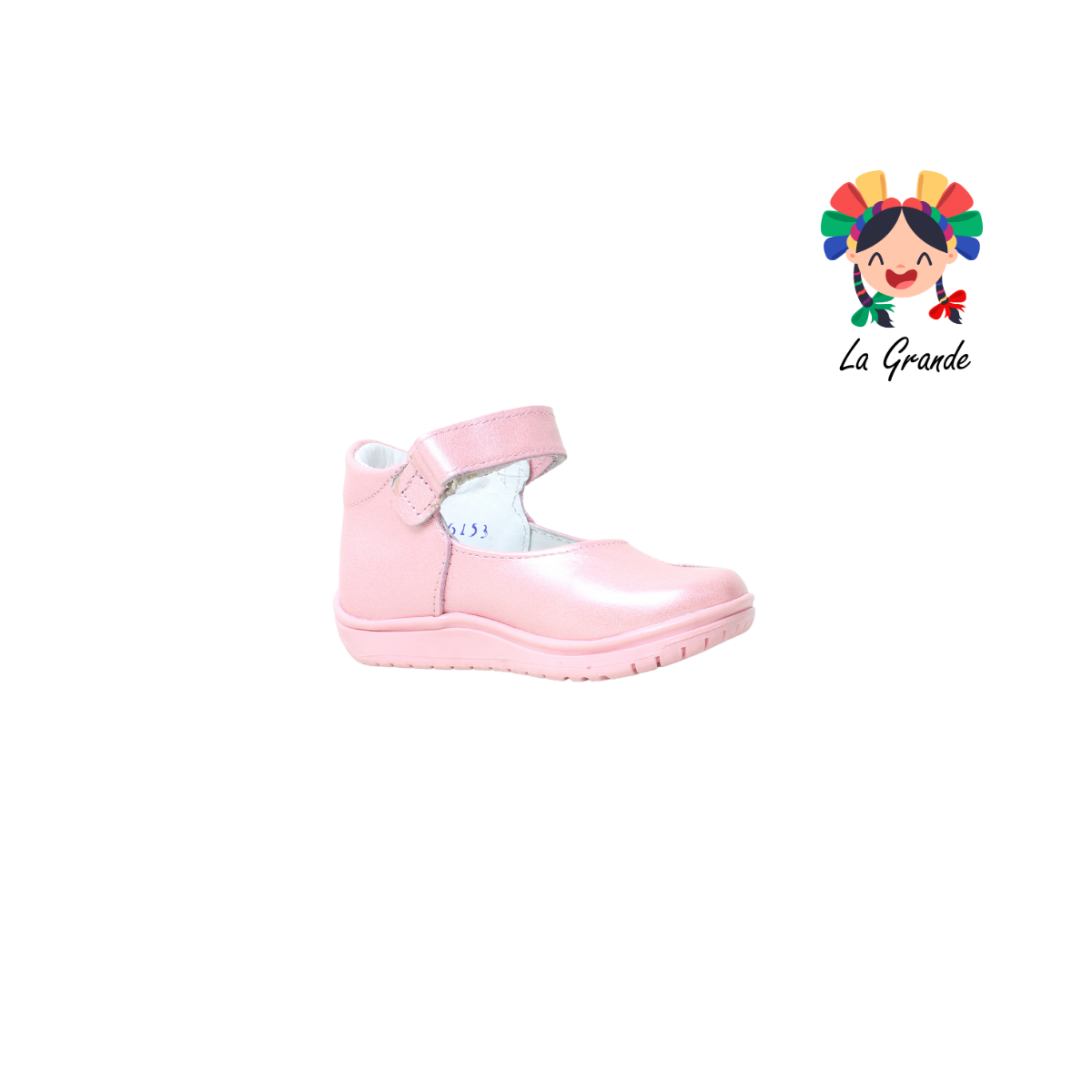 326 WIZZYZ Rosa Nacarado Piel  Zapato Casual para Bebé