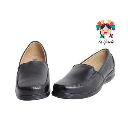 501 DULCE DAMITA Negro Piel Zapato Casual para Dama