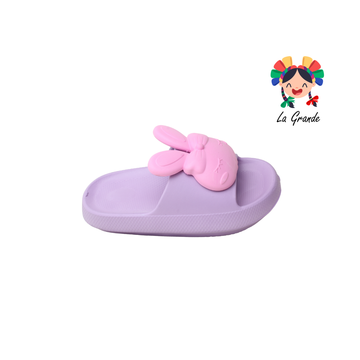 2301-A XTB Conejo Multicolor Sintético Sandalia de Playa o Baño para Dama