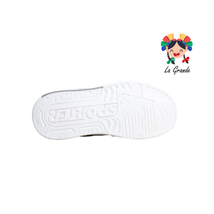 2316A-1F FOSUM Gris Blanco Sint Tenis Casual para Dama