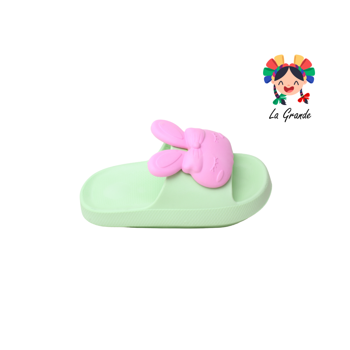 2301-A XTB Conejo Multicolor Sintético Sandalia de Playa o Baño para Dama