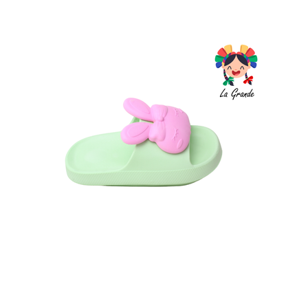 2301-A XTB Conejo Multicolor Sintético Sandalia de Playa o Baño para Dama