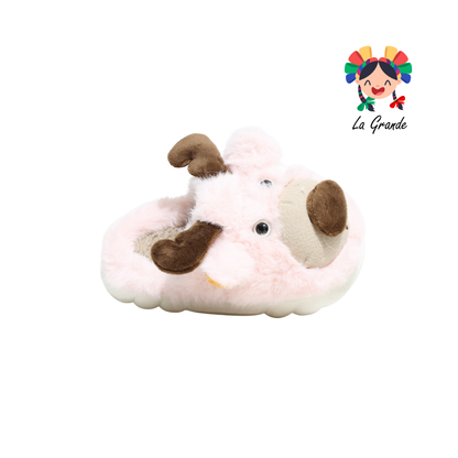 SJT-00036 MT Multicolor Reno Pantufla Afelpada para Niña y Niño