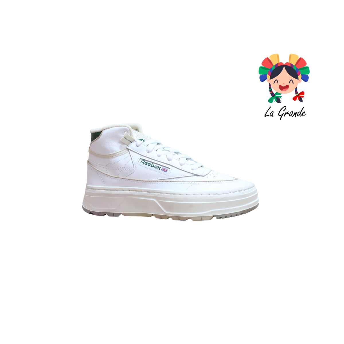 CL THR RBK Bco Beige vde Tenis Casual Importado Original Joven y Dama