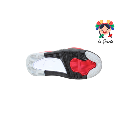 010897 PANAM Rojo Blanco Napa Tenis Casual Original para Dama y Joven