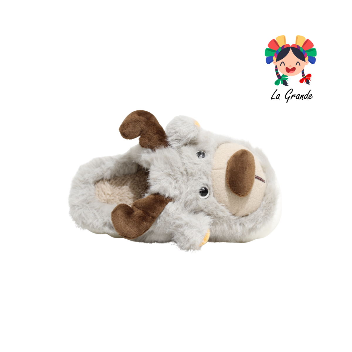 SJT-00036 MT Multicolor Reno Pantufla Afelpada para Niña y Niño