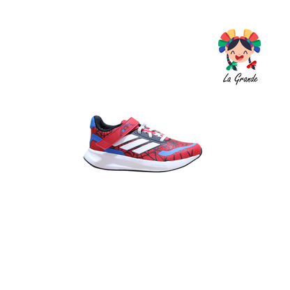 RUNFALCON ADD Araña Rojo Ngo Bco Tenis Deportivo Importado Original Para Niño y Niña