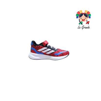 RUNFALCON ADD Araña Rojo Ngo Bco Tenis Deportivo Importado Original Para Niño y Niña