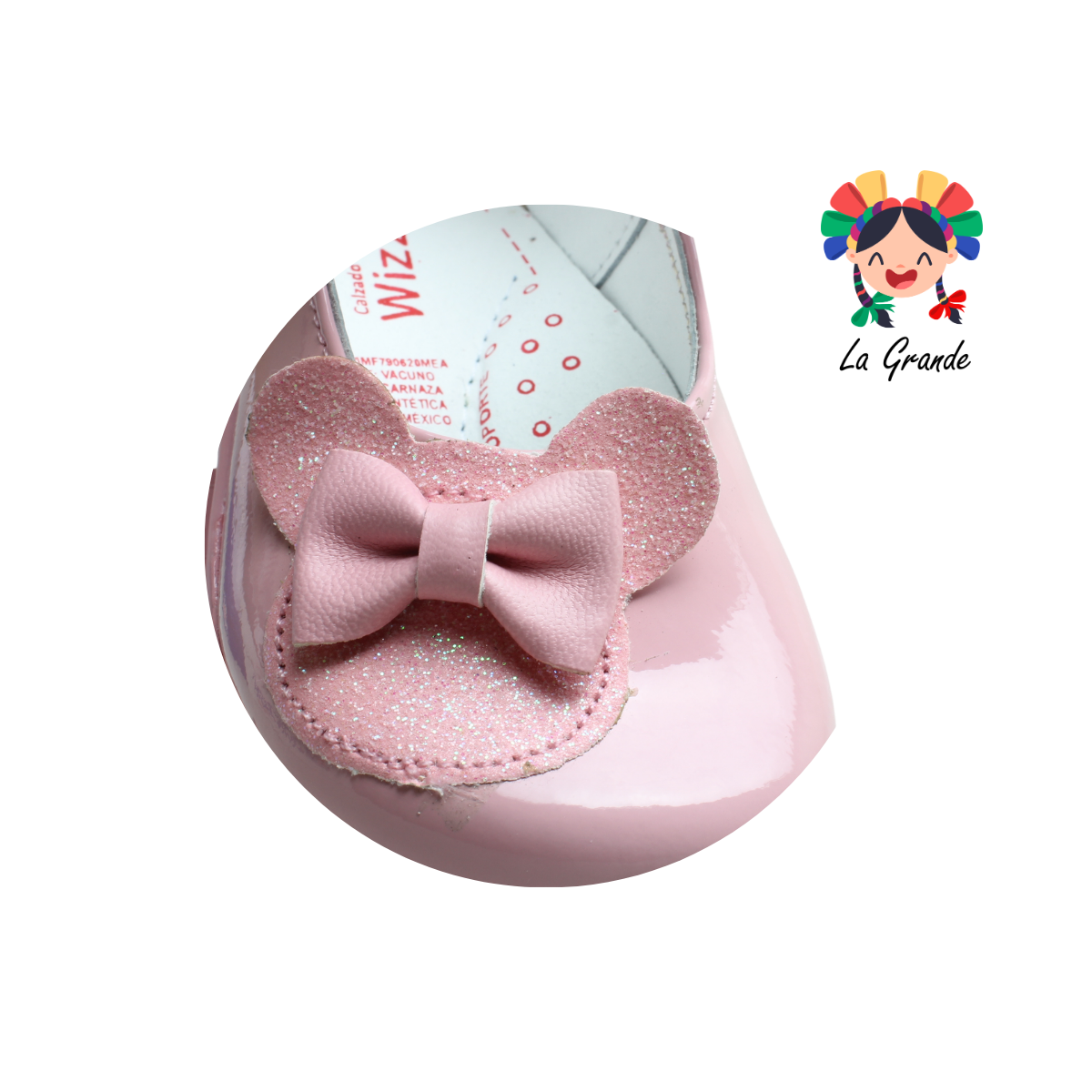 347 WIZZYZ Rosa Charol Zapato Casual para Bebé
