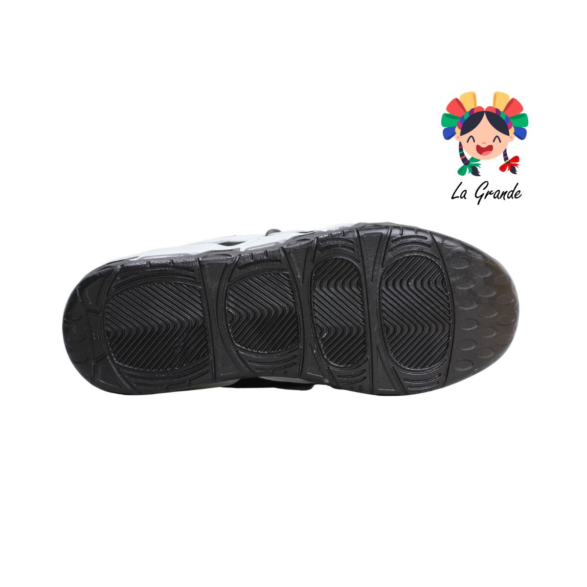 1018-B HARMAN Negro Blanco Nobuck Tenis Casual para Dama y Joven