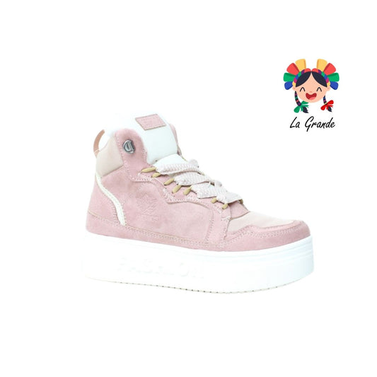 337 H-GROSS Rosa Romanc Latte Bota con Peluche para Dama