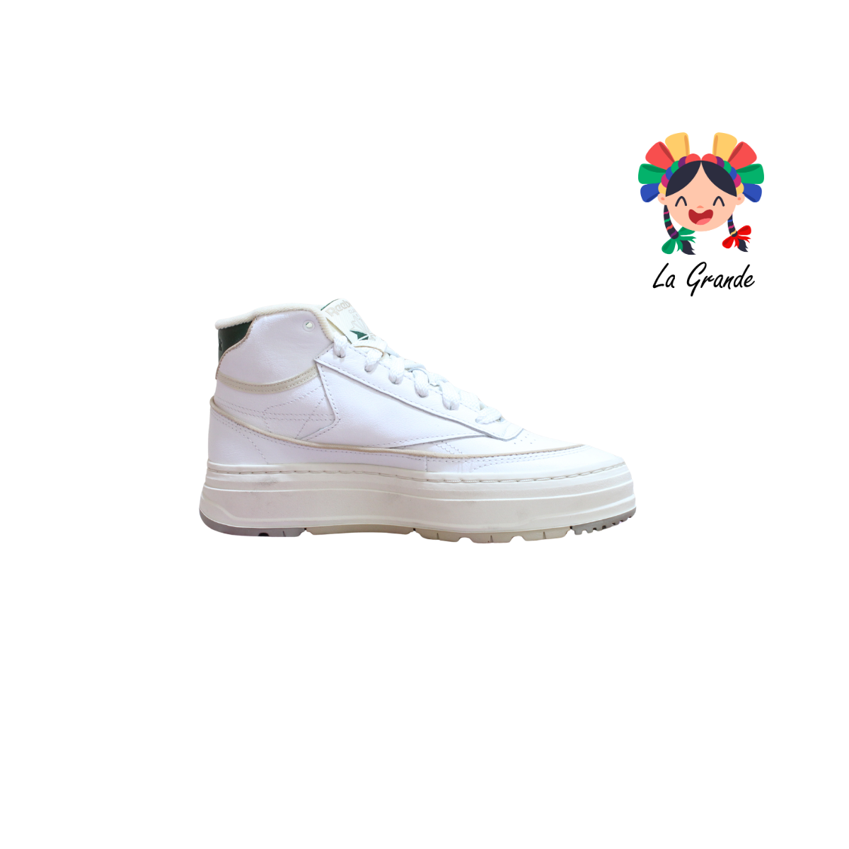 CL THR RBK Bco Beige vde Tenis Casual Importado Original Joven y Dama